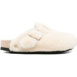 Birkenstock, Dames, Schoenen, Wit, Maat: 36 EU Zijde,