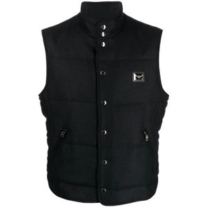 Dolce & Gabbana, Heren, Jassen, Zwart, Maat: S