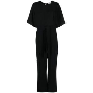 P.a.r.o.s.h., Dames, Jumpsuits & Playsuits, Zwart, Maat: XS Poliester,
