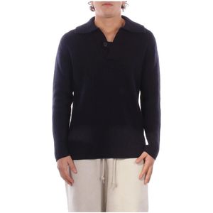 Alpha Studio, Heren, Truien, Blauw, Maat: M Wol,