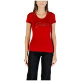 Guess - Script Logo - T-shirt - Dames - Geborduurd