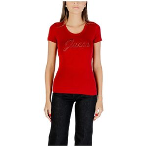 Guess - Script Logo - T-shirt - Dames - Geborduurd