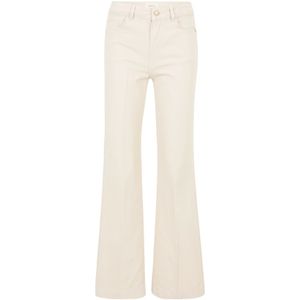 Cartoon - Uitlopende Casual Broek - Beige - Katoen - Met Zakken