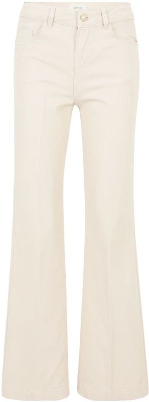 Cartoon - Uitlopende Casual Broek - Beige - Katoen - Met Zakken