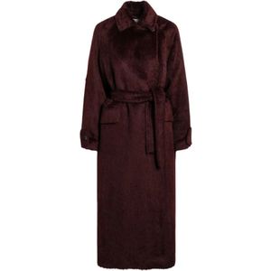 Max Mara, Dames, Mantels, Bruin, Maat: 2XS Wol,