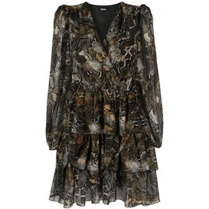 Just Cavalli, Dames, Jurken, Veelkleurig, Maat: XS Poliester,