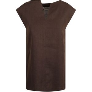 Max Mara, Dames, Blouses & Shirts, Bruin, Maat: S Linnen,