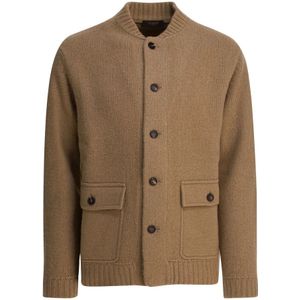 Zanone, Heren, Truien, Bruin, Maat: 2XL Wol,