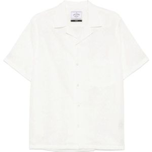 Portuguese Flannel, Heren, Overhemden, Wit, Maat: L Flanel,