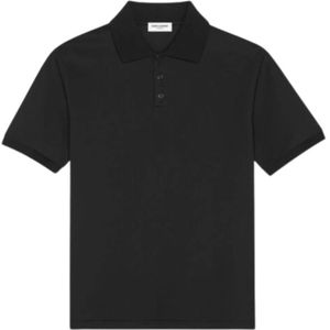 Saint Laurent, Heren, Tops, Zwart, Maat: L