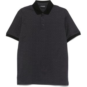 Emporio Armani, Heren, Tops, Zwart, Maat: S