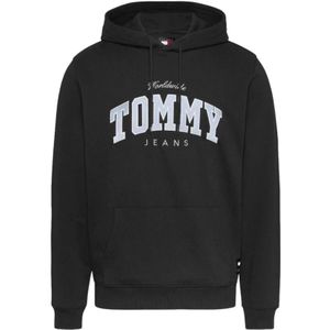 Tommy Hilfiger - Varsity Sweatshirt - Zwart - Katoen