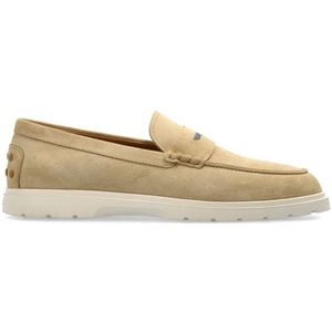 Tod's, Heren, Schoenen, Beige, Maat: 44 EU Suède,