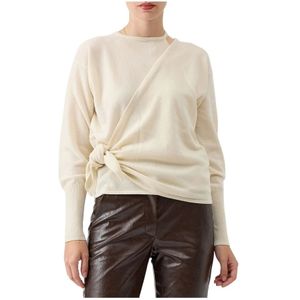 Federica Tosi, Dames, Blouses & Shirts, Beige, Maat: XS Kasjmier,