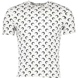 Marine Serre, Heren, Tops, Wit, Maat: M Jersey,
