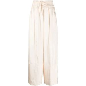 Jil Sander, Dames, Broeken, Beige, Maat: XS Viscose,