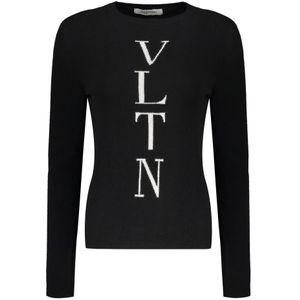 Valentino Garavani, Dames, Truien, Zwart, Maat: M Wol,