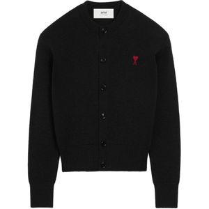 Ami Paris, Dames, Truien, Zwart, Maat: L Wol,