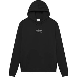 Les Deux, Heren, Sweatshirts & Hoodies, Zwart, Maat: M