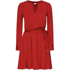 Guess, Dames, Jurken, Rood, Maat: 2XS Viscose,