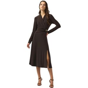 Joseph Ribkoff, Dames, Jurken, Bruin, Maat: XL Zijde,