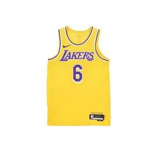 Nike LeBron James NBA Icon Edition Shirt , Yellow , Heren , Maat: XL