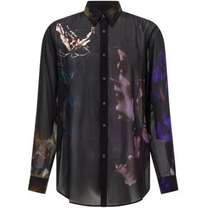 Dries Van Noten, Heren, Overhemden, Zwart, Maat: M