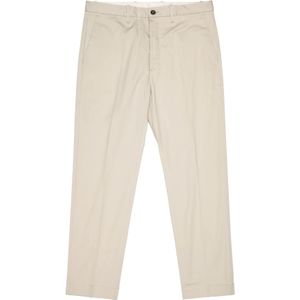 Nine In The Morning, Heren, Broeken, Beige, Maat: S Katoen,