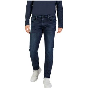 Replay - Hyperflex Slim-fit Jeans - Blauw - Katoen