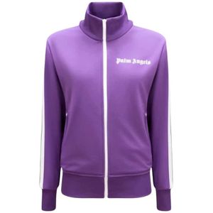 Palm Angels, Dames, Sweatshirts & Hoodies, Paars, Maat: XS
