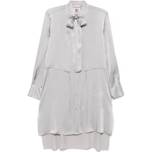 Semicouture, Dames, Jurken, Grijs, Maat: S