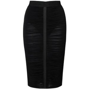 Elisabetta Franchi, Dames, Rokken, Zwart, Maat: S Jersey,