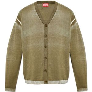 Diesel, Heren, Truien, Groen, Maat: L Katoen,