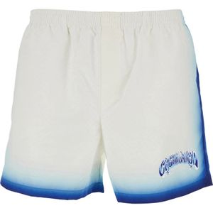 Casablanca - Monogram Jacquard Shorts - Blauw - Badkleding