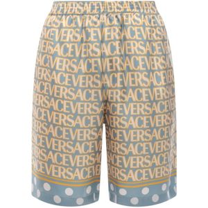 Versace, Heren, Korte broeken, Veelkleurig, Maat: M Zijde,
