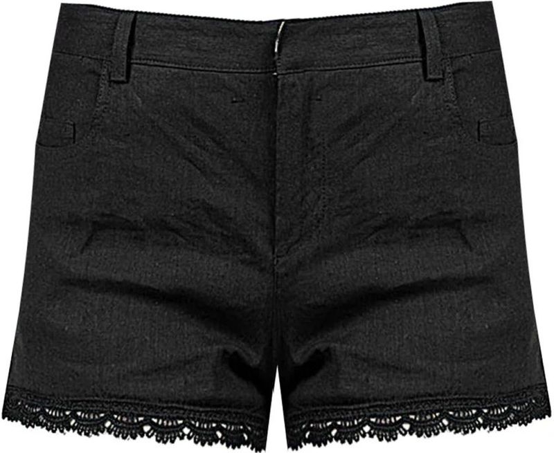 Pinko - Korte Broeken - Dames - Zwart - Linnen