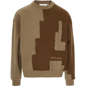 Axel Arigato, Heren, Sweatshirts & Hoodies, Bruin, Maat: S Katoen,