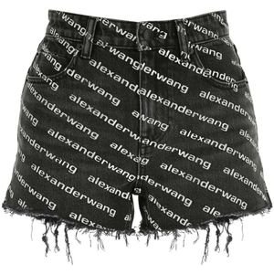 Alexander Wang, Dames, Korte broeken, Veelkleurig, Maat: W25 Denim,