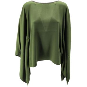 Fabiana Filippi, Dames, Blouses & Shirts, Groen, Maat: M Zijde,