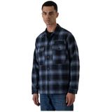 Replay - Overshirt - Blauw - Heren - Wol