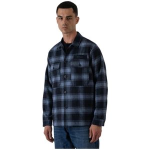 Replay - Overshirt - Blauw - Heren - Wol