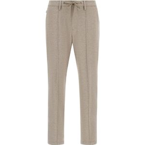 Boggi Milano - B Jersey - Broek - Beige - Stretch Viscose en Nylon