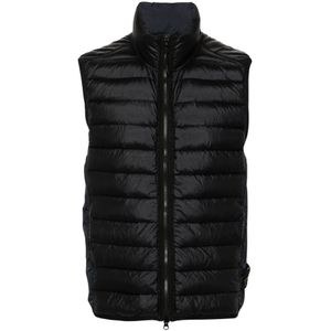 Stone Island - Real Down Gilet Jacket - Blauw - Gilet