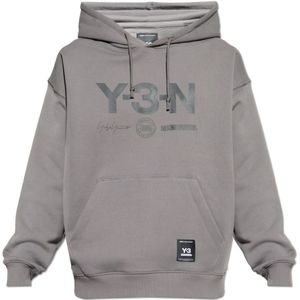 Y-3, unisex, Sweatshirts & Hoodies, Grijs, Maat: 2XL Katoen,