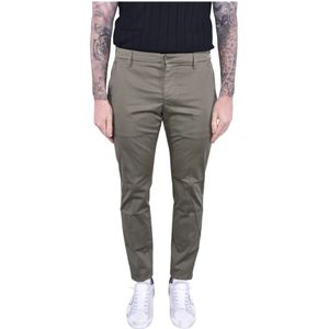 Dondup, Heren, Broeken, Groen, Maat: W38 Katoen,