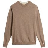 Woolrichvoor mannen. CFWOKN0278MRUF0469 Navy wollen trui met ronde hals (L), Casual, Marineblauw