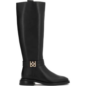 Kazar - Zwarte Laarzen - Dames - Leer - Met Logodetail