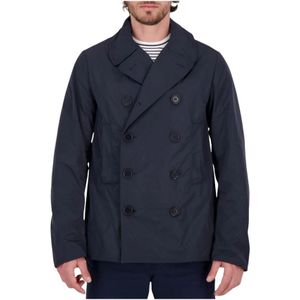 Aspesi, Heren, Mantels, Blauw, Maat: XL Nylon,