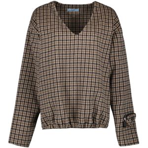 Prada, Dames, Blouses & Shirts, Veelkleurig, Maat: XS Wol,