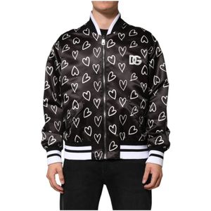 Dolce & Gabbana - Bomber Jacket - Zwart - Polyester - Hartprint